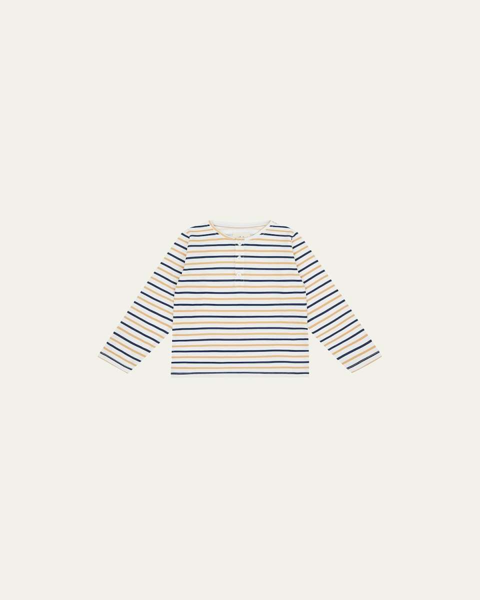 Kid's Cotton Henley Shirt, Size 1-6
